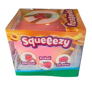 New Sunny Days Entertainment Squeezy Peach Giant Fidget Stress Ball Toy